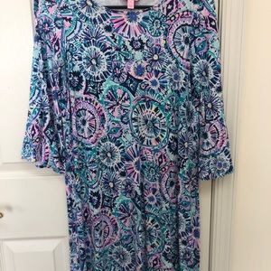 Lily Pulitzer 3/4 sleeve swing dress
